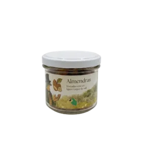 Almendra mediterránea pelada frita con sal tarro 60gr