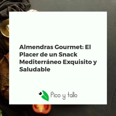 Variedad de almendras gourmet tostadas, fritas y crudas sobre tabla de madera, con aceite de oliva y romero