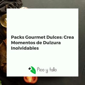 Packs gourmet dulces con chocolates, miel, turrones y frutos secos, listos para un picoteo especial.
